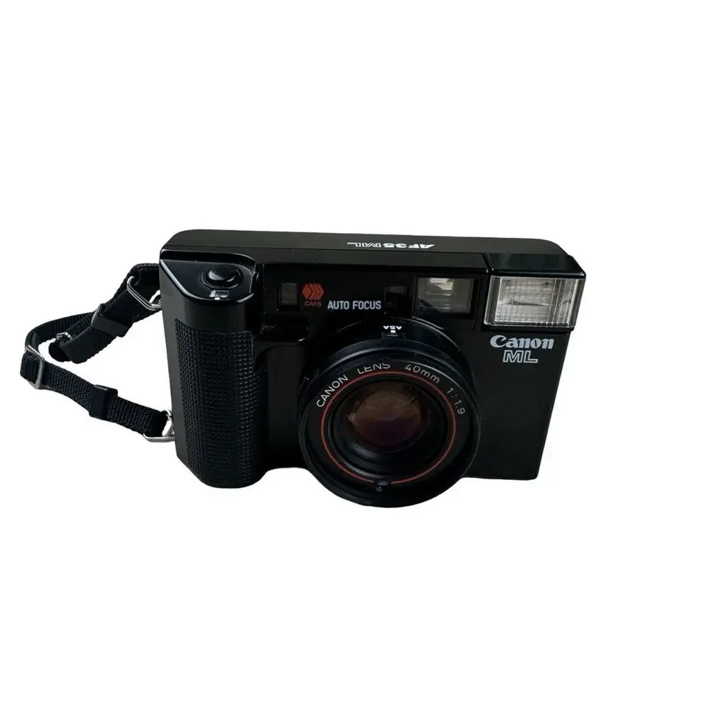 Canon AF35ML 35mm Film Camera 40mm F/1.9 Point and Shoot Tested Works